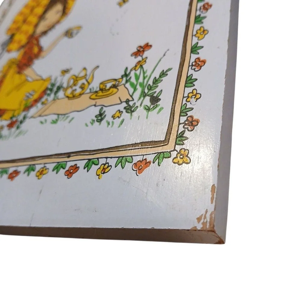 Vtg Enesco‎ Holly Hobbie Cutting Board 